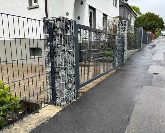 Gabionen und Steinzäune in Leipzig - fachgerechte Ausführung vor Ort